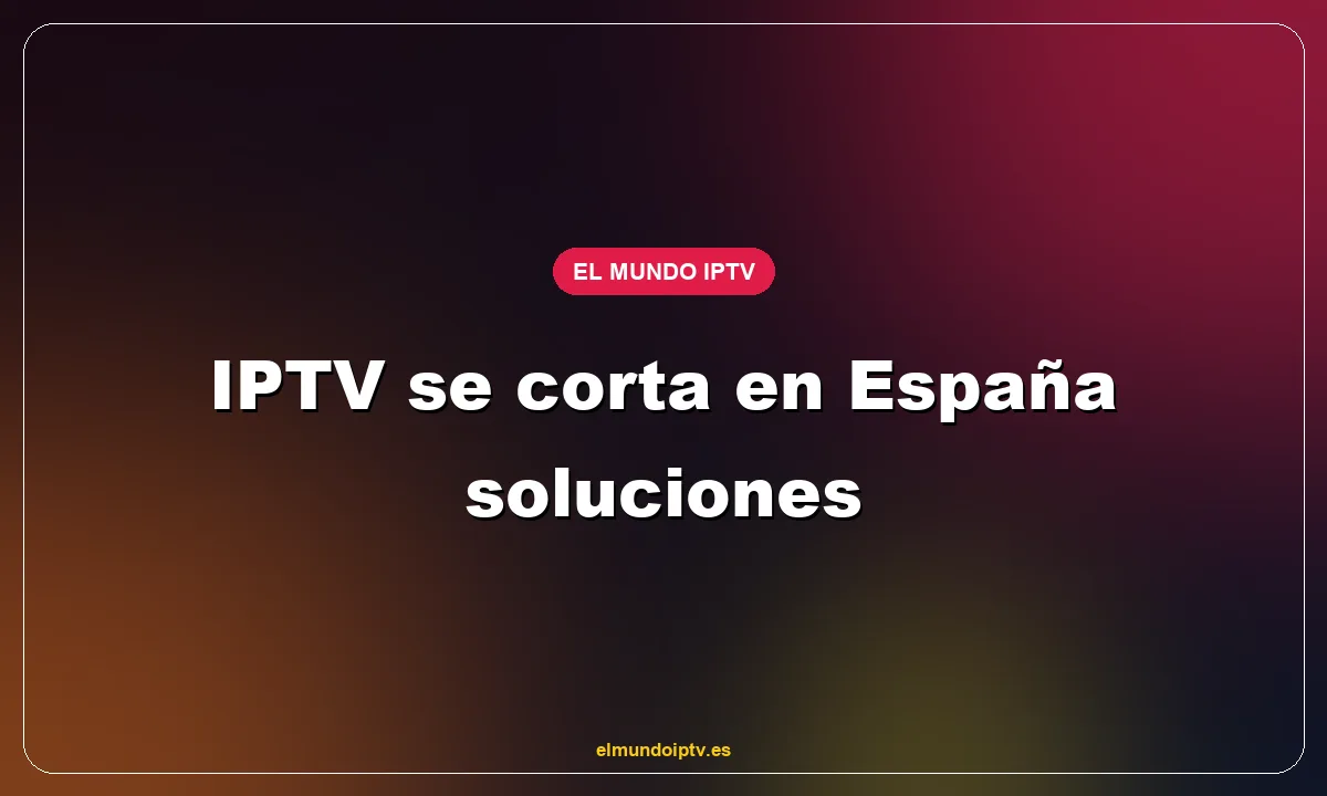IPTV se corta en España soluciones